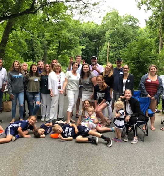 Neighbors gathered at a Block Party Weekend